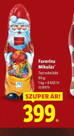 Lidl Favorina Mikulás ajánlat