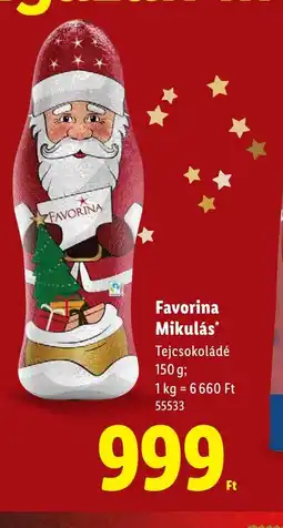 Lidl Favorina Mikulás ajánlat