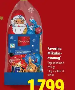 Lidl Favorina Mikulás-csomag ajánlat