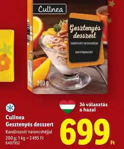 Lidl Culinea Gesztenyés desszert ajánlat