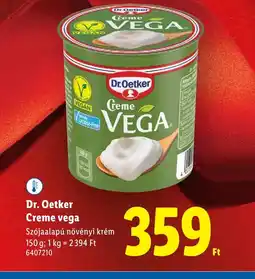 Lidl Dr. Oetker Creme vega ajánlat