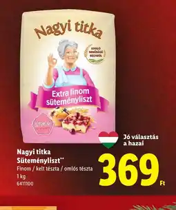 Lidl Nagyi titka Süteményliszt ajánlat
