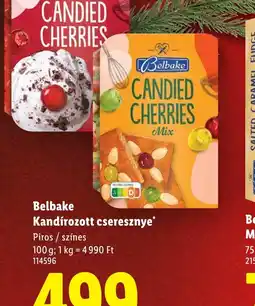 Lidl BELBAKE Kandírozott cseresznye ajánlat