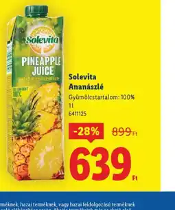 Lidl Solevita Ananászlé ajánlat