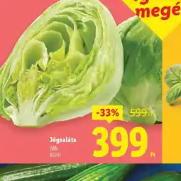 Lidl Jégsaláta ajánlat