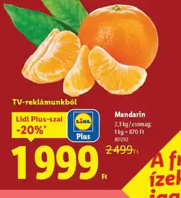 Lidl Mandarin ajánlat