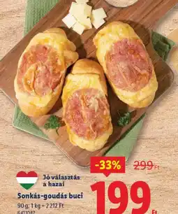 Lidl Sonkás-goudás buci ajánlat