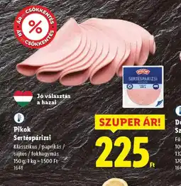 Lidl Pikok Sertéspárizsi ajánlat