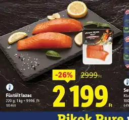 Lidl Füstölt lazac ajánlat