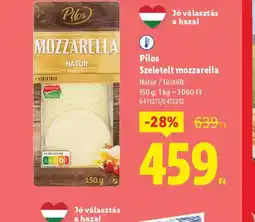Lidl Pilos Szeletelt mozzarella ajánlat