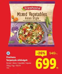 Lidl Freshona Serpenyős zöldségek ajánlat