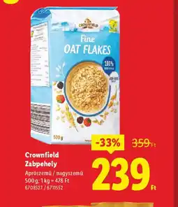 Lidl Crownfield Zabpehely ajánlat
