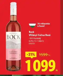 Lidl Bock Villányi Cultus Rozé ajánlat