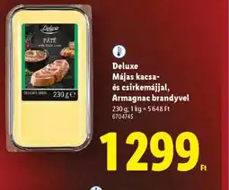 Lidl Deluxe MÁJAS KACSA- ÉS CSIRKEMÁJJAL ajánlat