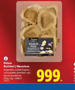 Lidl Deluxe Ravilioni / Mezzulune ajánlat