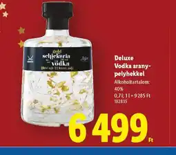 Lidl Deluxe Vodka arany-pelyhekkel ajánlat