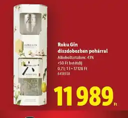 Lidl Roku Gin ajánlat