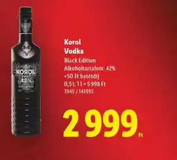 Lidl Korol Vodka ajánlat