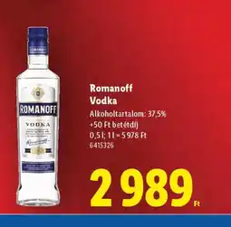 Lidl Romanoff Vodka ajánlat