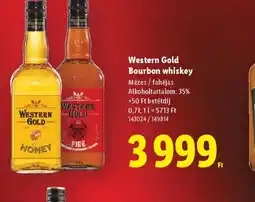 Lidl Western Gold Bourbon whiskey ajánlat