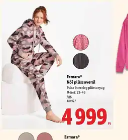 Lidl Esmara Női plüssoverál ajánlat