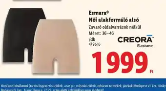 Lidl Esmara® Női alakformál als ajánlat