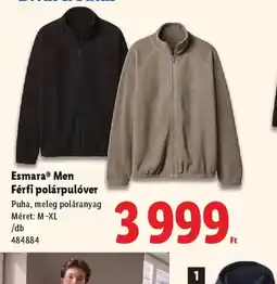 Lidl Esmara® Men Férfi polárpulver ajánlat