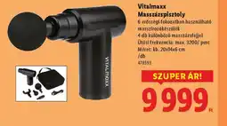 Lidl Vitalmaxx Masszázspisztoly ajánlat
