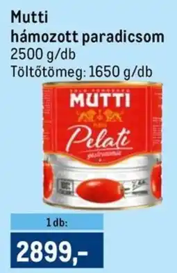 Metro Mutti hámozott paradicsom ajánlat