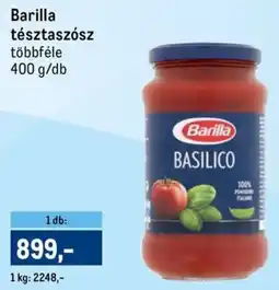 Metro Barilla tésztaszósz ajánlat