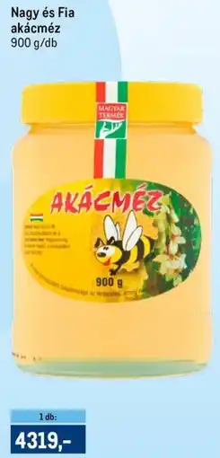Metro Nagy és Fia akácméz ajánlat