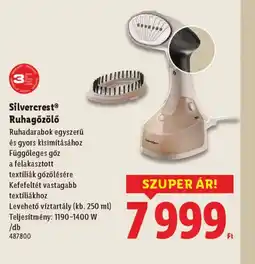 Lidl Silvercrest Ruhagőzölő ajánlat