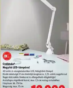 Lidl Cretando Nagyít LED-lámpa ajánlat