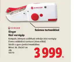 Lidl Singer Kézi varrgép ajánlat