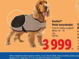 Lidl Zoofari Polár kutyakabát ajánlat