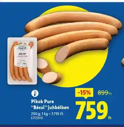 Lidl Pikok Pure Bécsi ajánlat