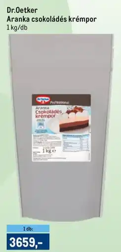 Metro Dr.Oetker Aranka csokoládés krémpor ajánlat