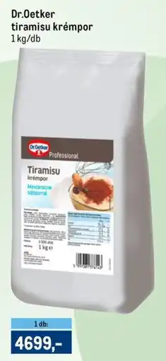 Metro Dr.Oetker tiramisu krémpor ajánlat