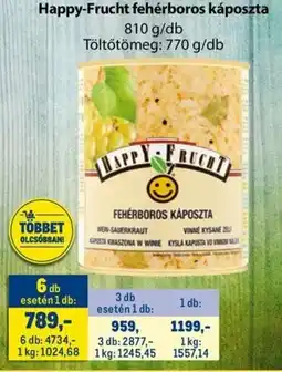 Metro Happy-Frucht fehérboros káposzta ajánlat