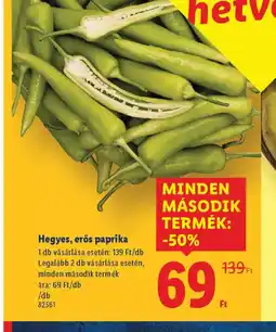Lidl Hegyes, erős paprika ajánlat