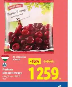 Lidl Freshona Magozott meggy ajánlat