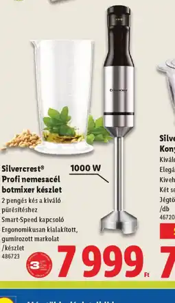 Lidl Silvercrest Profi nemesacél botmixer készlet ajánlat
