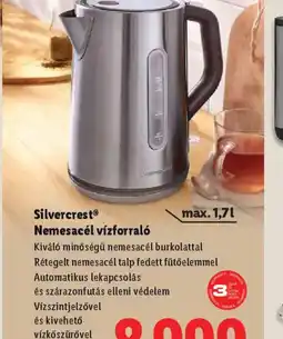Lidl Silvercrest® Nemesacél vízforral ajánlat