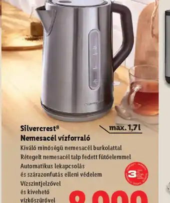 Lidl Silvercrest® Nemesacél vízforral ajánlat