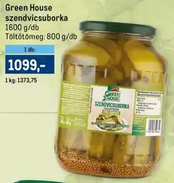 Metro Green House szendvicsuborka ajánlat