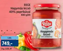 Metro REGE Hagymás lecsó 40% paprikával ajánlat
