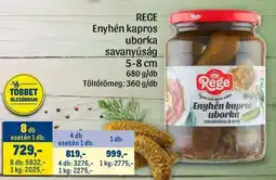 Metro REGE Enyhén kapros uborka savanyúság ajánlat