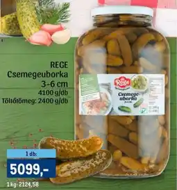 Metro REGE Csemegeuborka 3-6 cm ajánlat