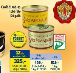 Metro Családi májas ajánlat