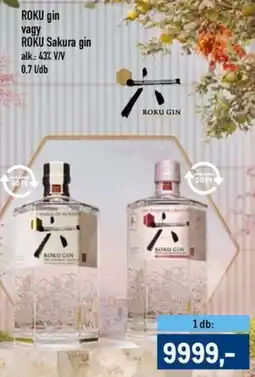 Metro ROKU gin / Sakura gin ajánlat